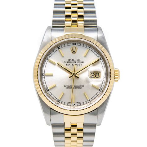 rolex datejust gold silber|Rolex Datejust silver price.